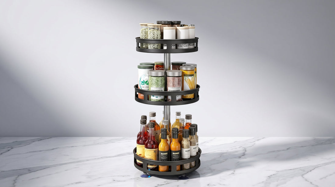 See How This 360° Rotating Spice Rack Transforms Your Kitchen