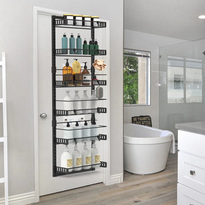 6-Tier Over-The-Door Kitchen/Bathroom Organizer (10lb Capacity)