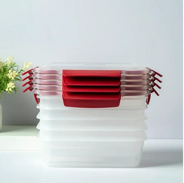 Stackable Airtight Food Storage Containers 5-Pack