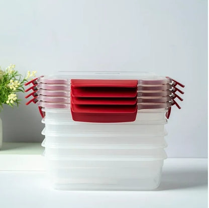 Stackable Airtight Food Storage Containers 5-Pack