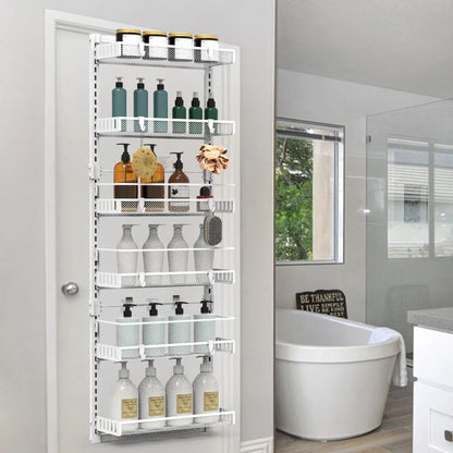 6-Tier Over-The-Door Kitchen/Bathroom Organizer (10lb Capacity)